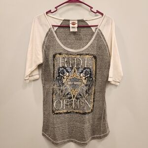 Harley- Davidson Womens Ride Often Graphic El Paso, TX Large